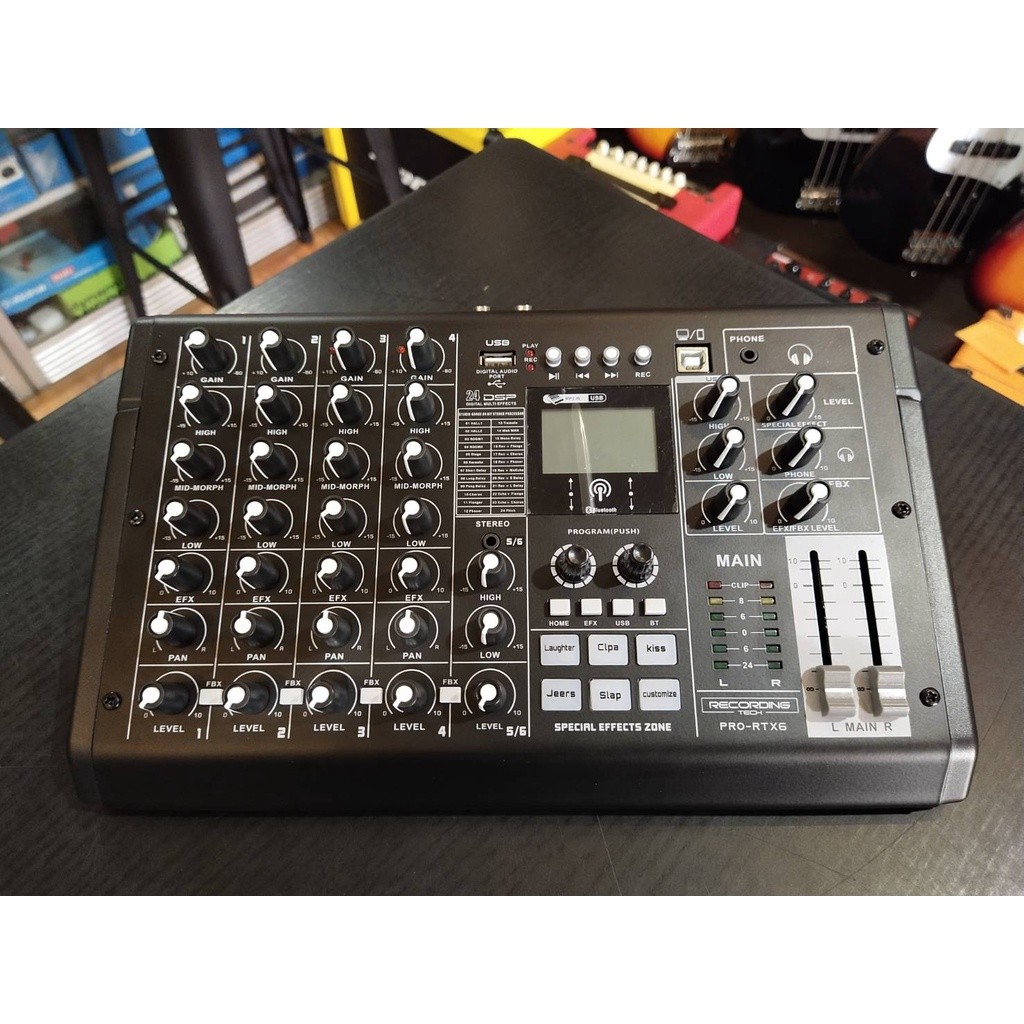 Recording Tech Pro RTX6 Mixer 6 Channel 24 DSP