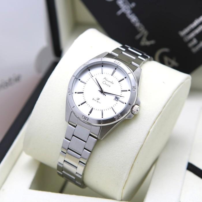 Jam Tangan Wanita 1011 Alexandre Christie AC1011 AC 1011 [Original] - Silver Putih