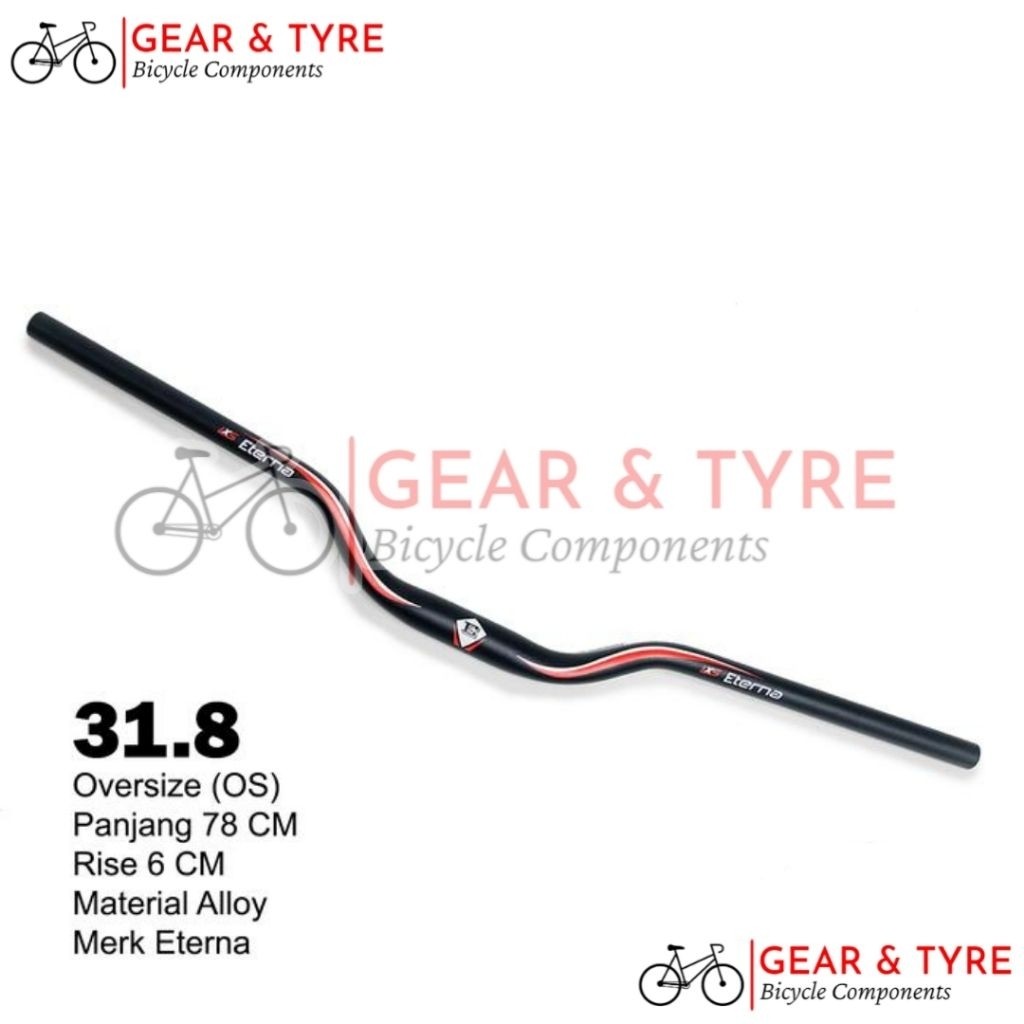 Terbaru Setir / Stang Alloy Sepeda MTB Merk Eterna Oversize