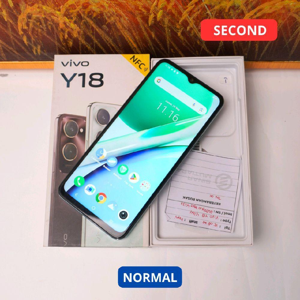 VIVO Y18 4/64 GB HP SECOND ORIGINAL SINAR MUTIARA CELL