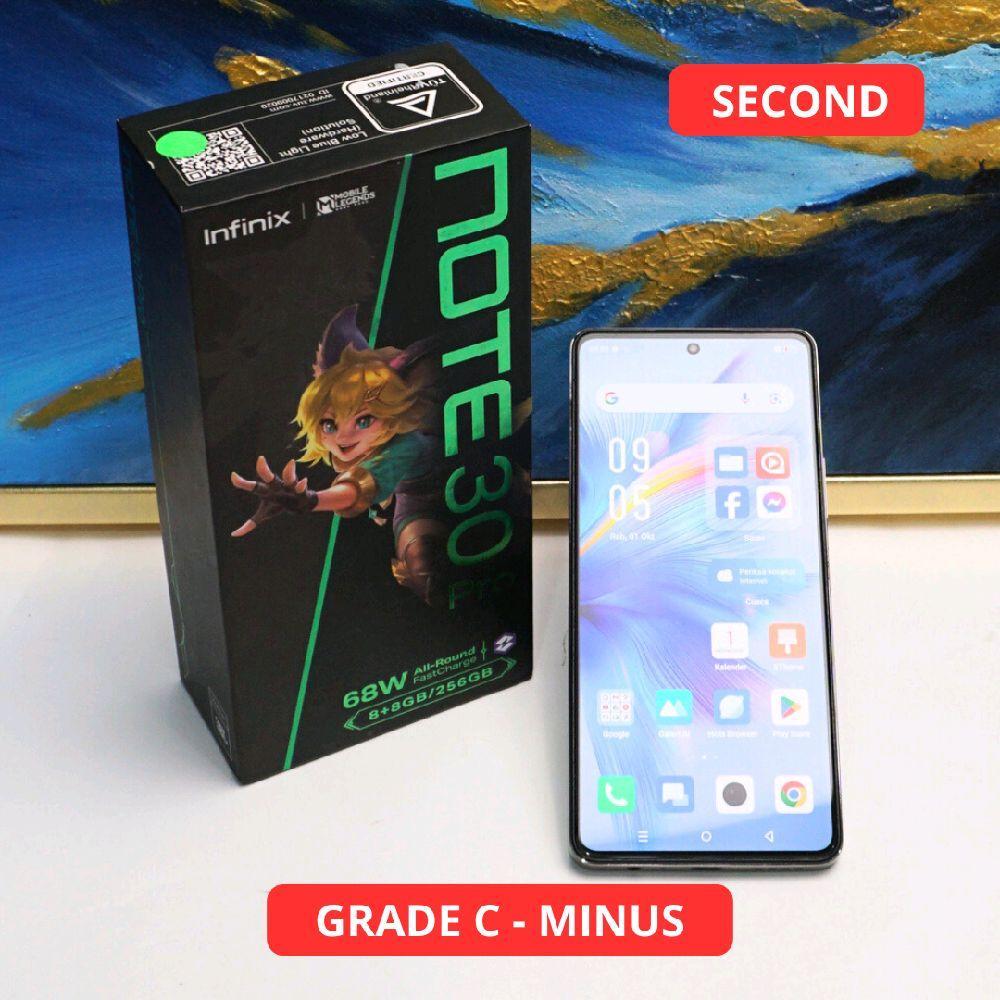INFINIX NOTE 30 PRO 8/256 GB GRADE C - MINUS HP SECOND ORIGINAL SINAR MUTIARA CELL (45840)