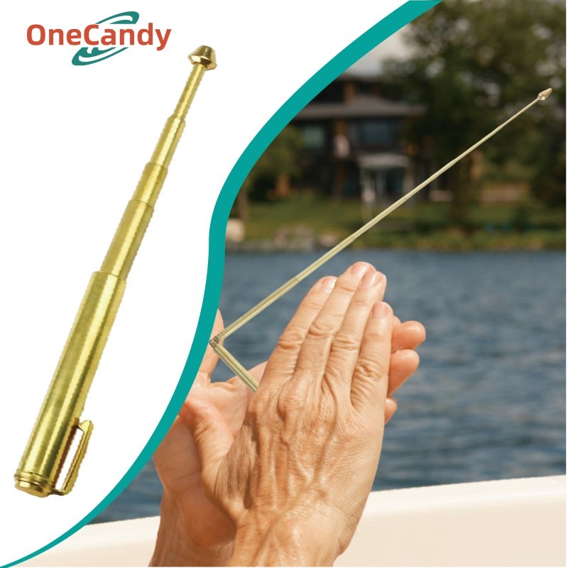 Dowsing Rod Dowsing Alat Deteksi Air / Dowsing Rod Alat Pencari Air Bahan Tembaga Adjustable Flexibl