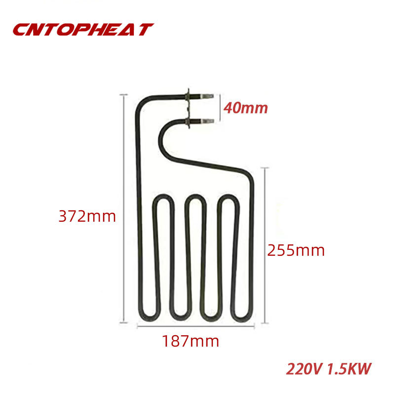220V 1500W Sauna Heating Element Stainless Steel 304 Industrial Tubular Oven Heater Hot Air Heating 
