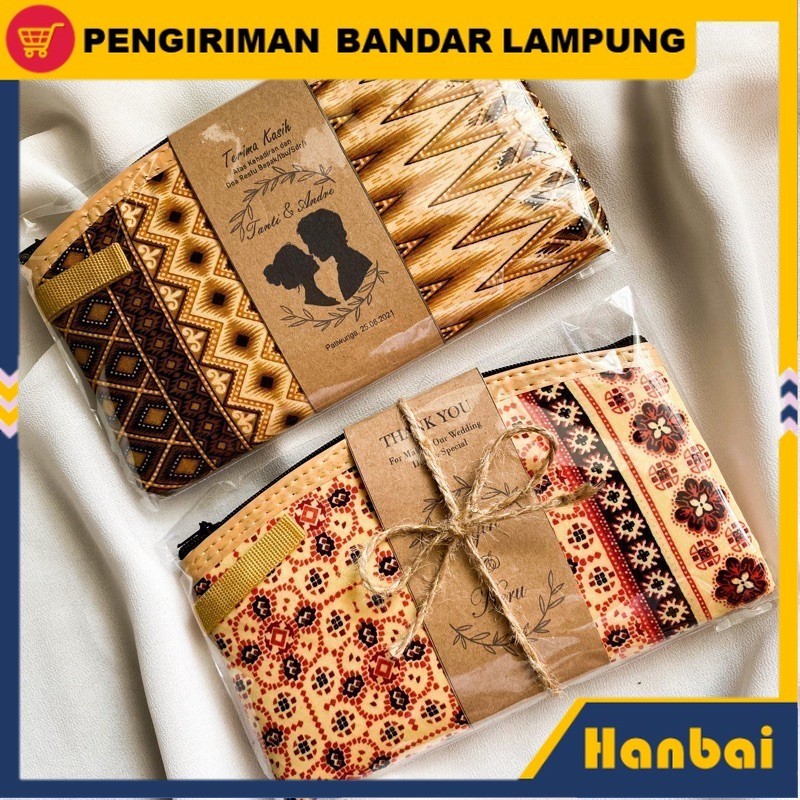 SOUVENIR PERNIKAHAN/KHITNANAN/AQIQAH/ POUCH DOMPET BATIK KHAS JOGJA Hanbai.BDL SOUVENIR