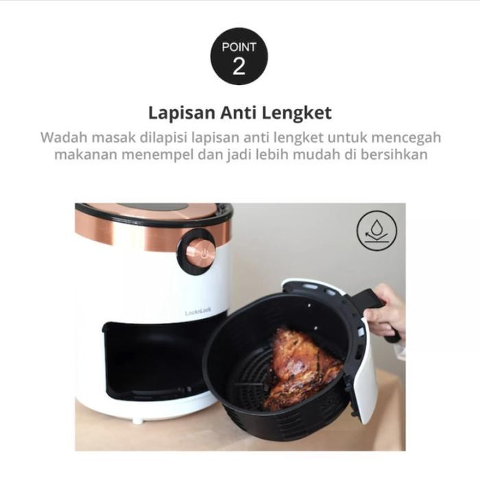 LOCK N LOCK Air Fryer Digital 3.5 L EJF226 - Black