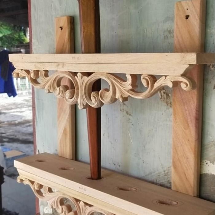 Jagrak keris gantung isi 5, Blawong keris gantung isi 5, mentahan ukir KK2