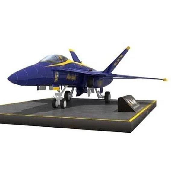 Aircraft F/A-18 Hornet Strike Fighter 3D Paper Model DIY Airplanes