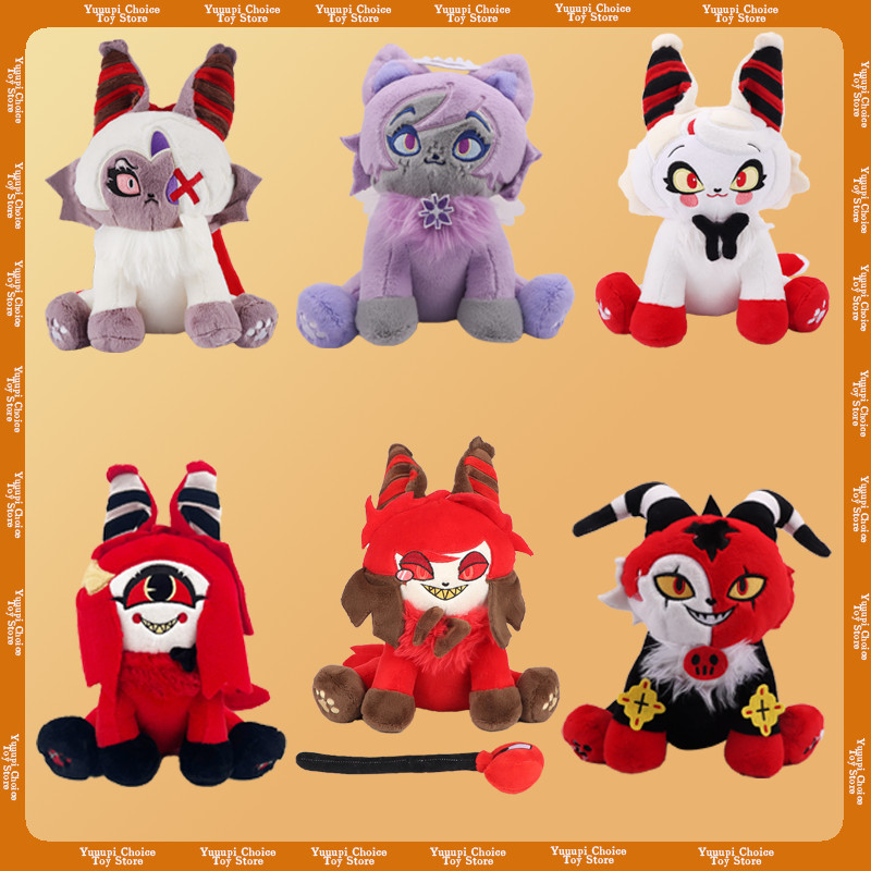 Emily Hazbin Hotel Plush Hazbin Angel Emily Meow Plush Cos Hazbin Soft Stuffed Cute Plushies Figure,