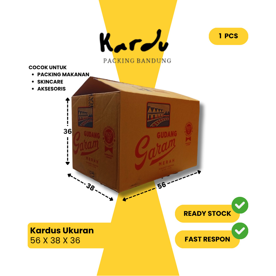 Gudang Garam Merah | Kardus Packing Barang | Harga Murah Per Pcs | Kondisi Layak Pakai