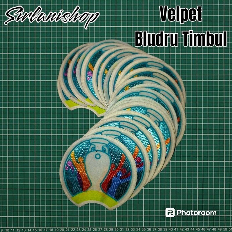 Patch Euro 2020 Velpet Bludru timbul