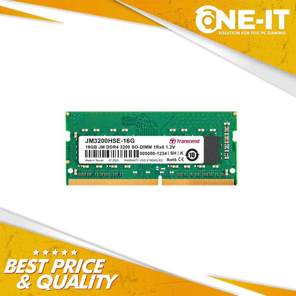 Ram Transcend JetRam JM3200HSE-16G 3200 16GB SO-DIMM DDR4