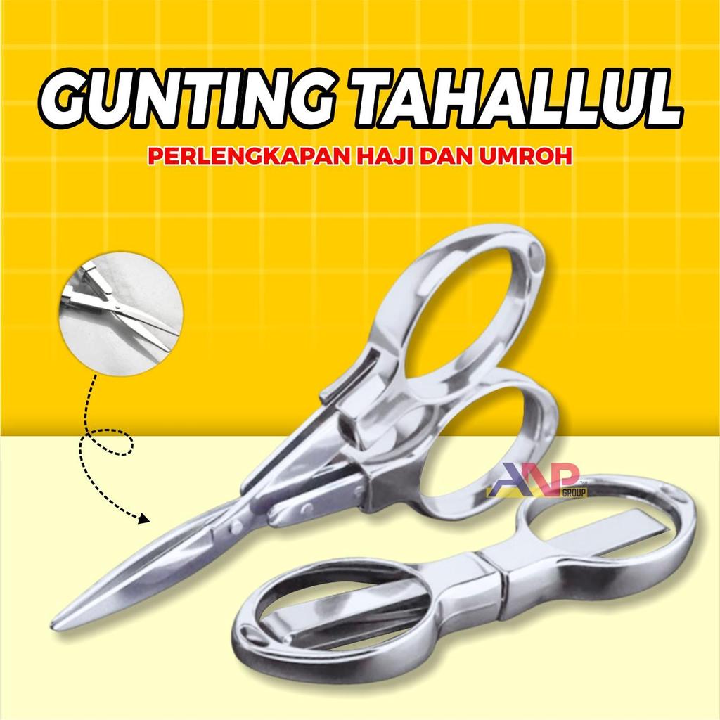 ANP88 - Gunting Lipat Tahallul Kacamata / Gunting Lipat Stainless Steel Folding Portable Pocket Scis