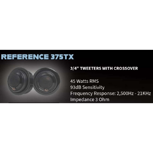Speaker Tweeter Mobil - Speaker Tweeter Infinity Reference 375TX - 3/4 Inch Tweeter With Crossover -