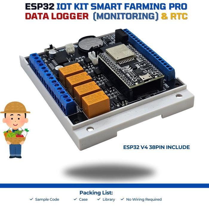 Smart Farming PRO Monitoring & Control Tanaman dengan IoT KIT ESP32 untuk Industri Pertanian Cerdas 