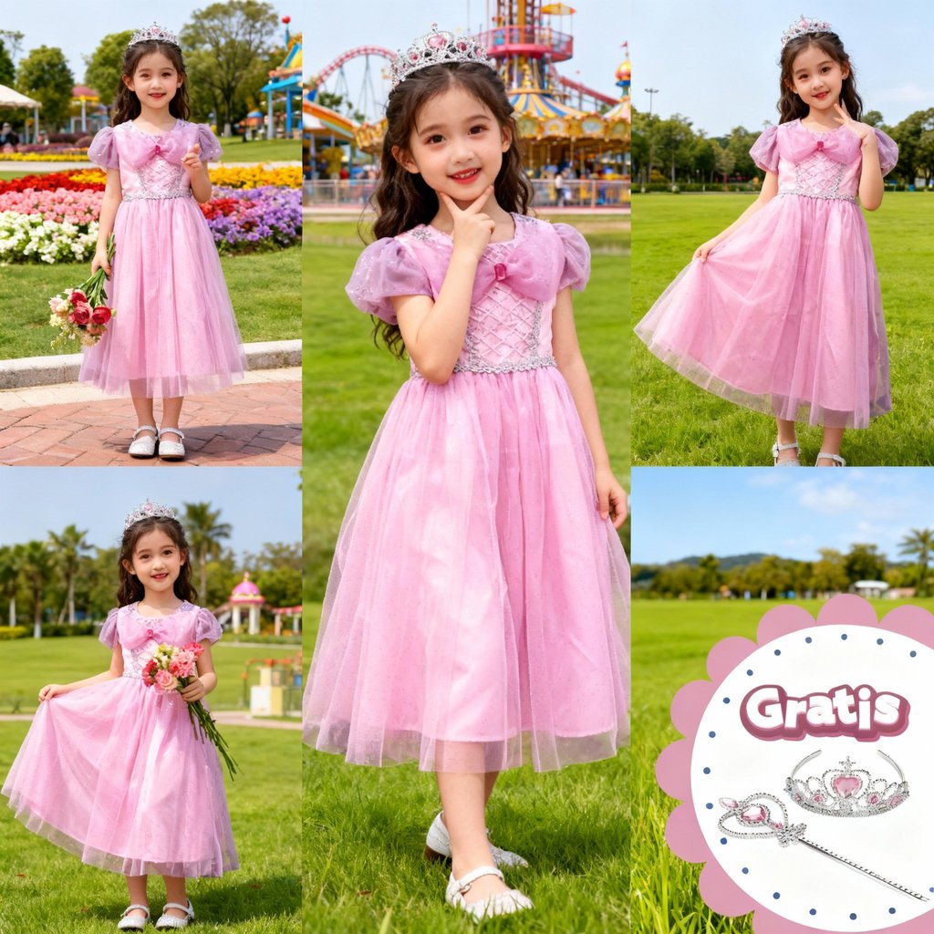 Dress Natal Anak Perempuan Terbaru 2025 Gaun Natal Anak Perempuan Terbaru Baju Pesta Ulang Tahun