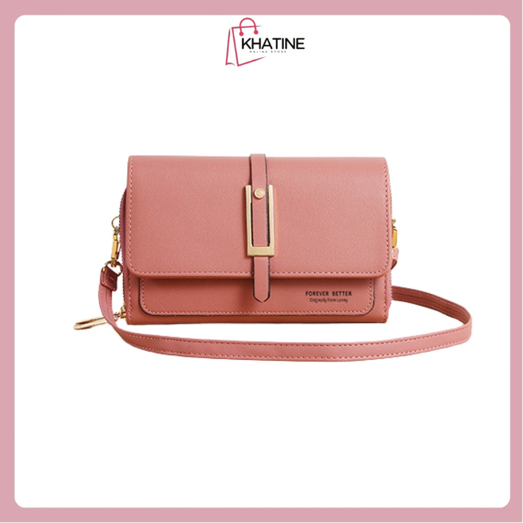 KHATIN (410) Tas Selempang Wanita Kekinian Import ORI FOREVER BETTER / FOREVER YOUNG / Tas Bahu / Do