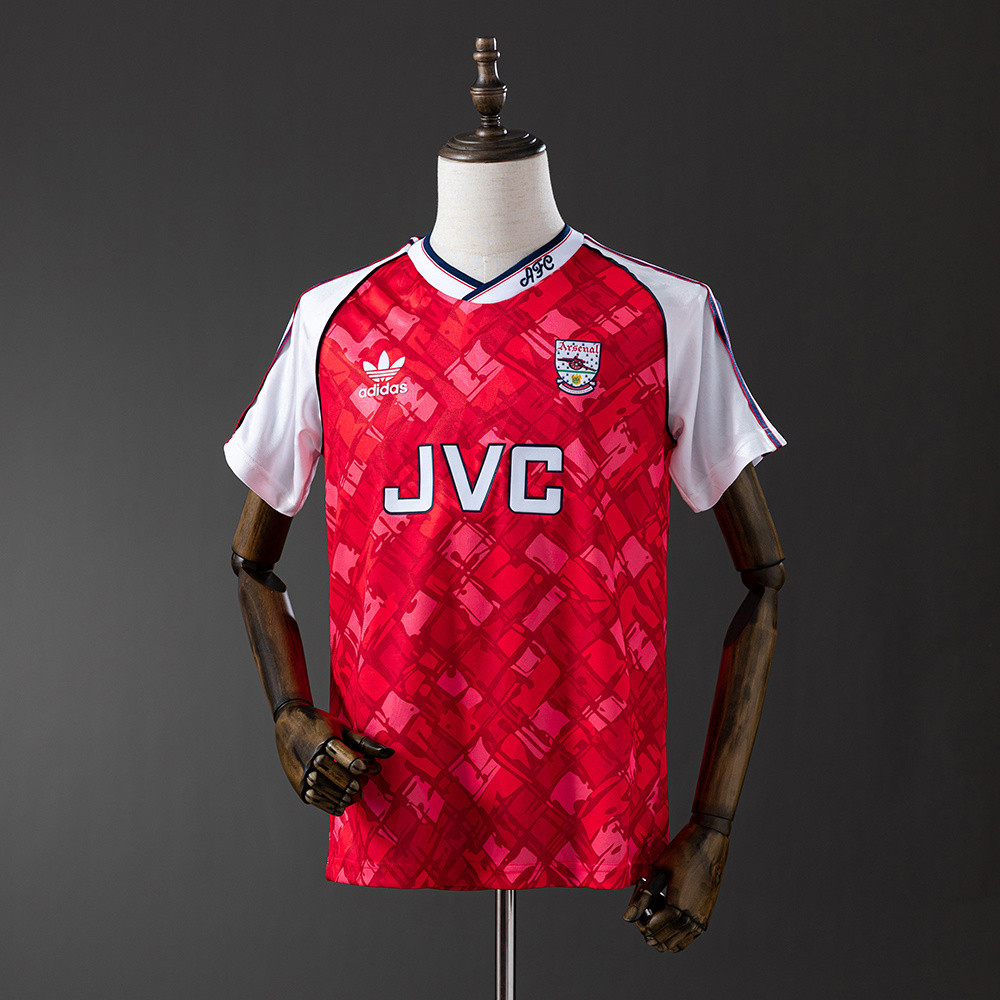 Jersey Retro 90/92 Arsenal home T shirt pria