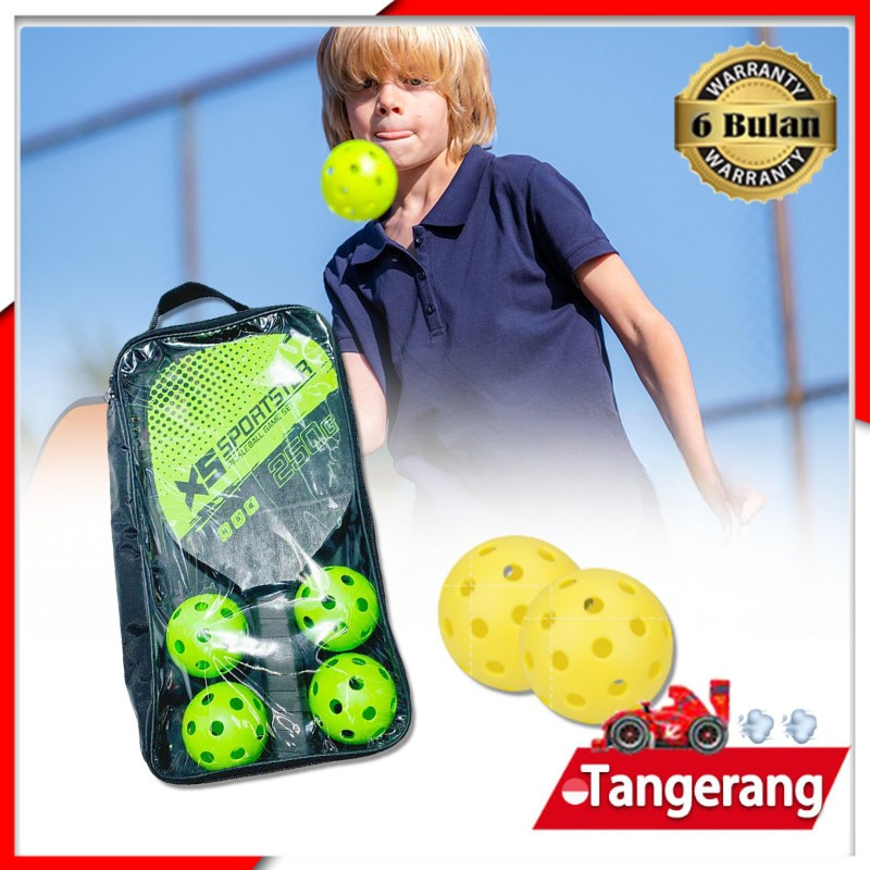 Set Pickleball Set Pickleball Paddle Raket Pickleball With Balls