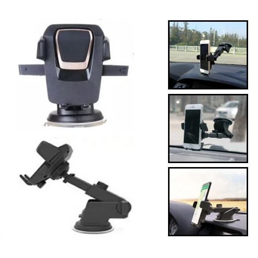 Holder HP Dudukan Silikon Mobil Penjepit Otomatis 360 Derajat Kompatibel
