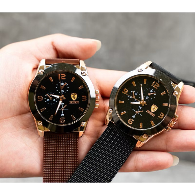 KDZ Jam Tangan Pria Prestige Ferrari Analog Quartz Elegan Premium Macho