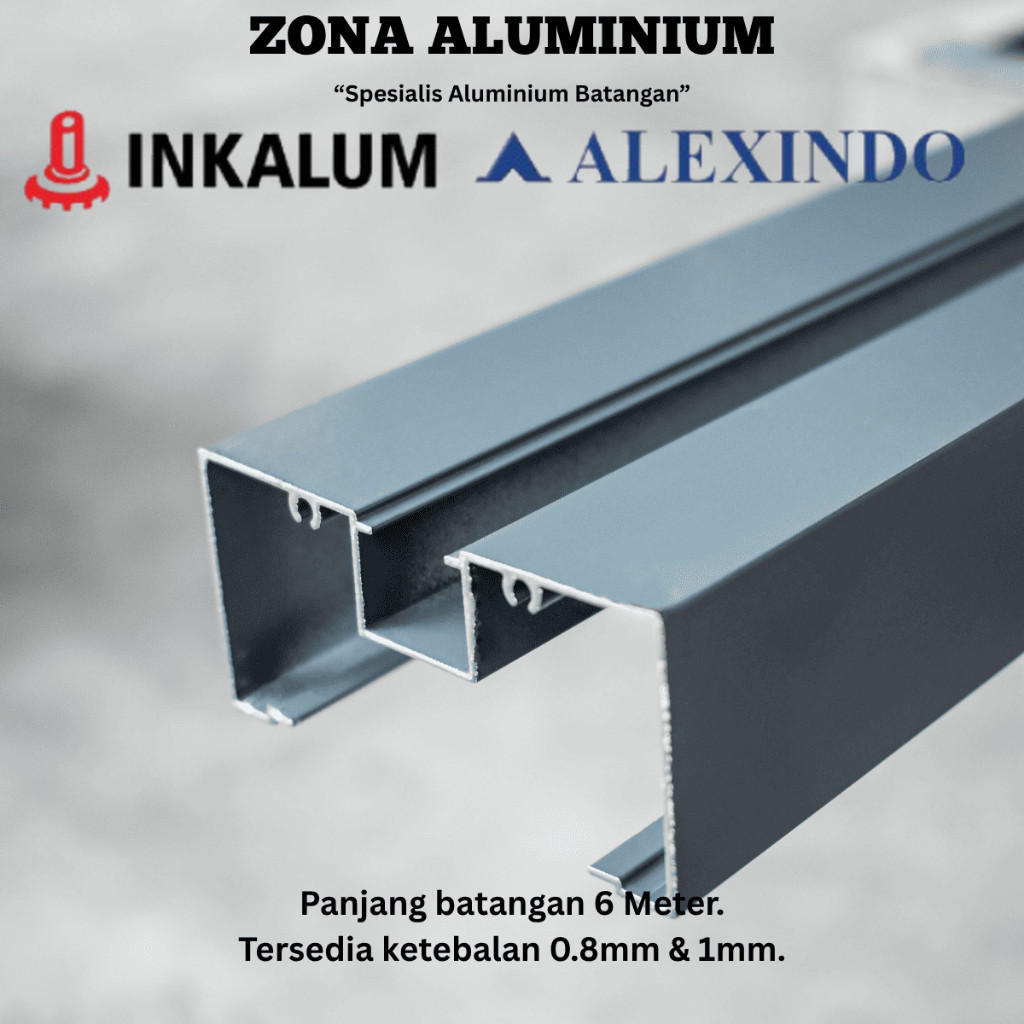 INKALUM ALEXINDO Aluminium Batangan 60429 Kusen M Sekrup 3 Inch