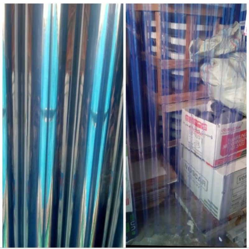 Fiber Gelombang Atap PVC 105 X 150 cm Transparan Bening Tanpa Warna