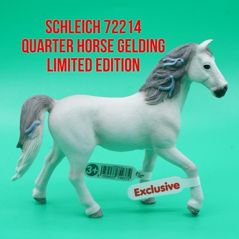 Schleich 72214 | Exclusive | Quarter Horse Gelding Kuda Quarter Amerika Equus Caballus | Mainan Figu