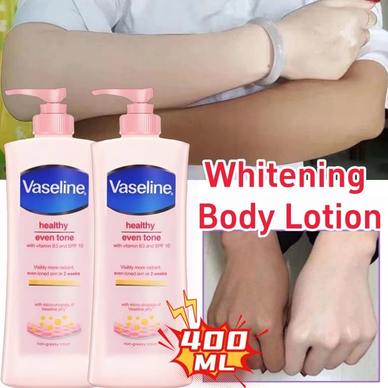 Vaseline Healthy Even Tone with Vitamin B3 and SPF 10 Nicotinamide Permanent Whitening Body Lotion S