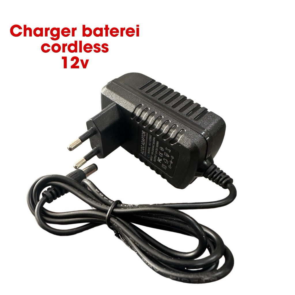 charger baterei cordless 12V charger bor baterei 12 volt charger lithium