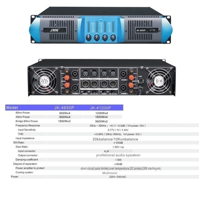 DISKON Power ampli jmk 1200w jk-41200P jk-41200A jk-41200B  1200watt 4channel output