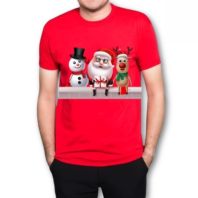 COD Misteri Kaos Natal Merry Christmas Cotton Premium  | Kaos Natal Pria Wanita