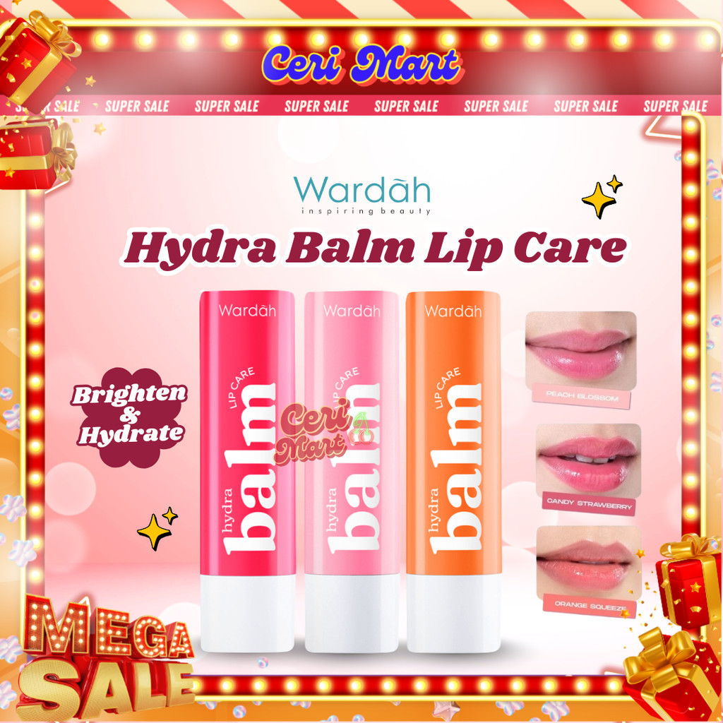 Wardah Hydrabalm Lip Care / Wardah hydra balm lip care / Wardah Lip Balm / Wardah hydrabalm lip balm