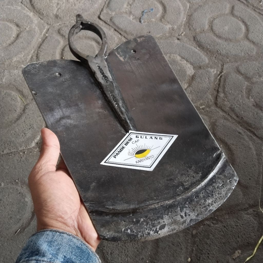 Cangkul Oval Baja Asli Anti Lengket Ukuran Jumbo kuat