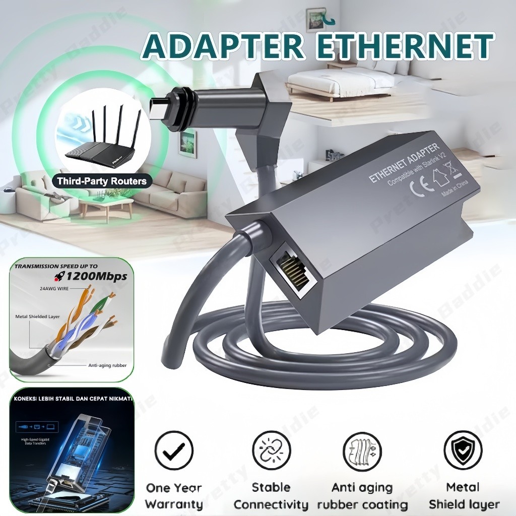 TEEKA Starlink Ethernet Adapter Gen 2 / Starlink Gen 2