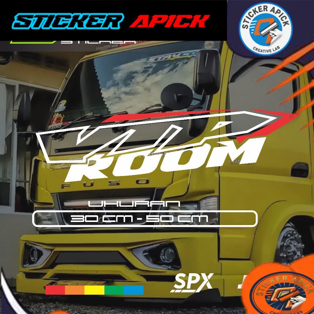 Stiker Kaca Mobil Sticker Kaca Truk Vip Romm Cutting Sticker Kaca Truk Mobil Pick Up Hino L300