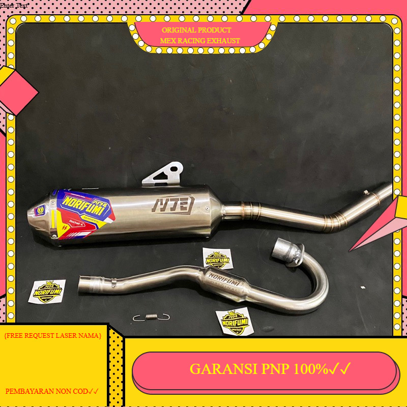 Knalpot Norifumi Roket 4 stainless cocok untuk motor CRF,KLX dan WR155