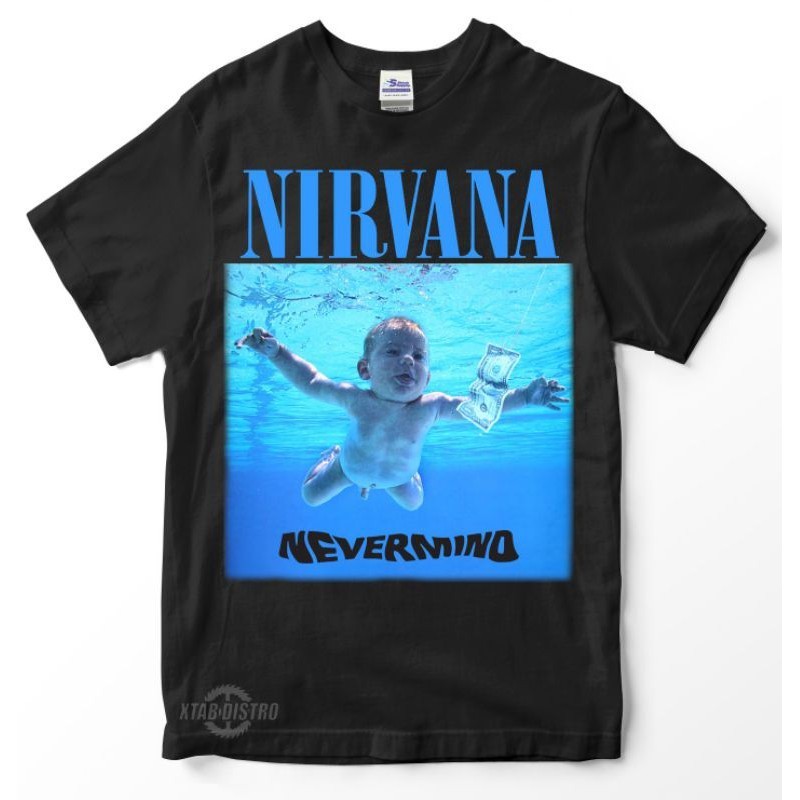 Kaos NIRVANA - NEVERMIND HITAM / Premium Tshirt NIRVANA / nevermind / angelic / in utero