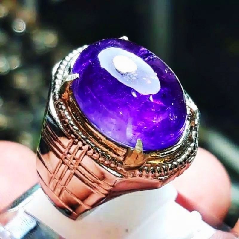 NATURAL KECUBUNG UNGU BRAZIL DIM 17 MM