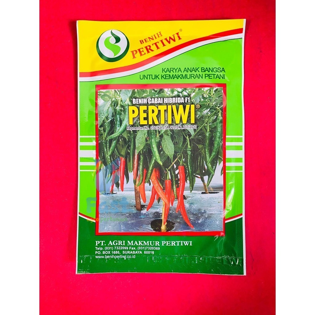 Benih Cabe merah besar Hibrida F1 cabai PERTIWI isi 10 gram dari PERTIWI