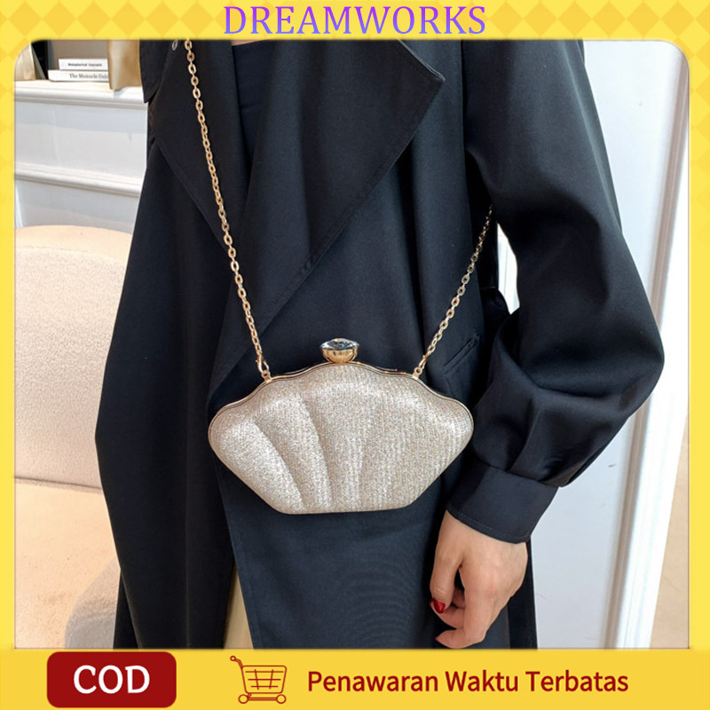 Tas Bahu Kerang Yang Dirancang Unik Tas Bahu Rantai Kasual Dan Bergaya/tas Bahu Wanita/tas Selempang