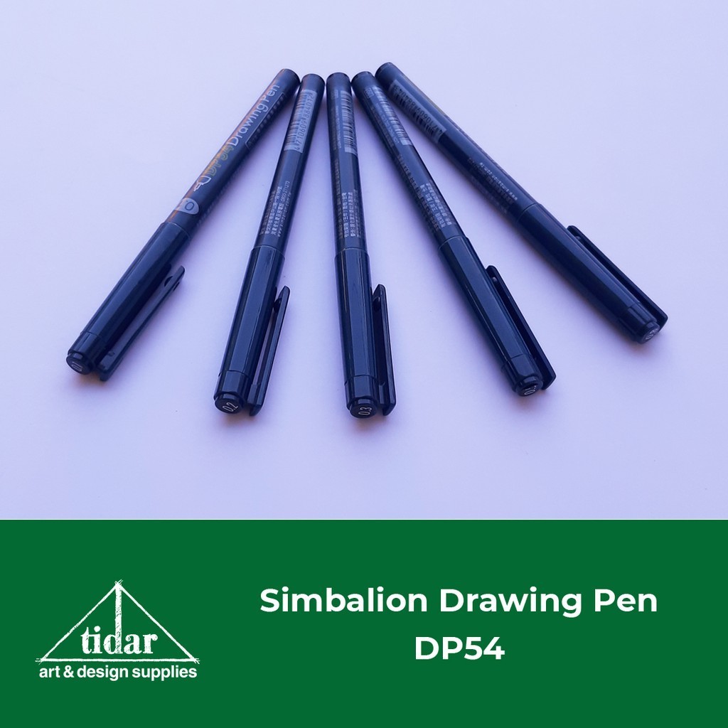 Simbalion Drawing Pen DP54 Pen 0.8 Hitam Satuan