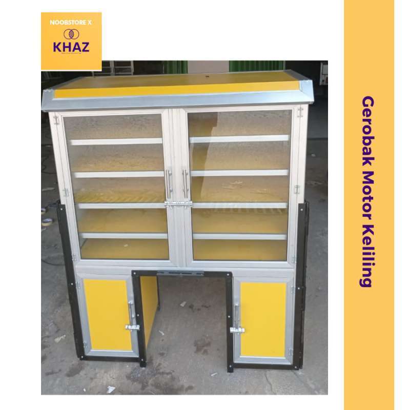 PROMO AKHIR TAHUN Gerobak Motor Jualan Roti / Rombong Motor Jualan Keliling Alumunium