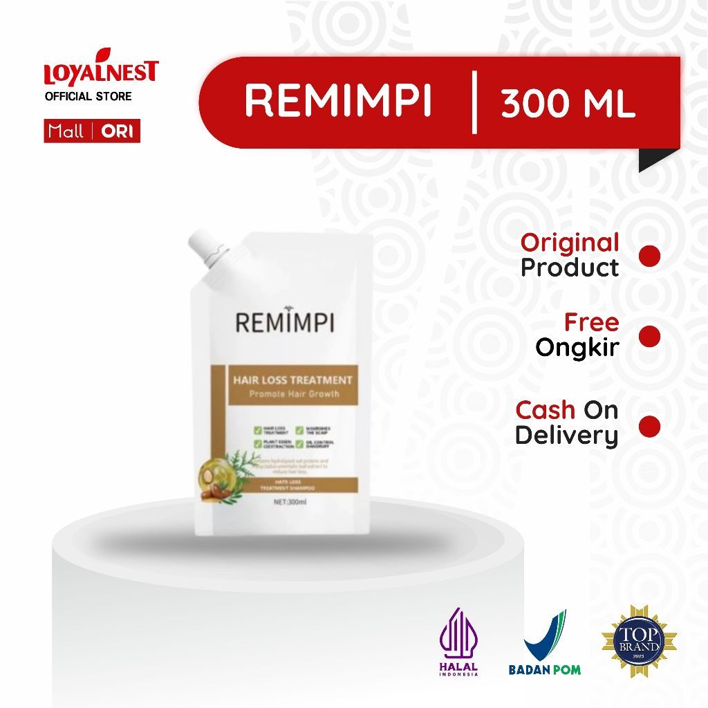 REMIMPI Shampo Anti Hair Fall Penumbuh Rambut Original
