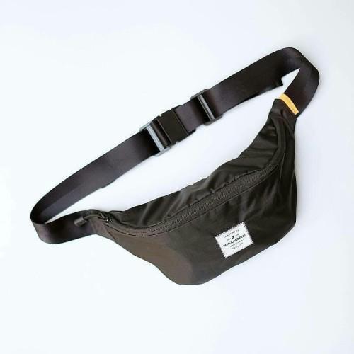 Tas Selempang Kalibre 920823000 Black Waist Bag Hurley 3L tas pinggang Tas Punggung Tas Silang Pria 