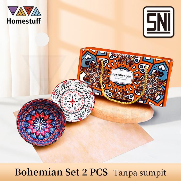 [SNI] HOMESTUFF Hampers Mangkok Set Japanesse / Mangkok Souvenir Bohemian Style / Bowl Set Japanesse
