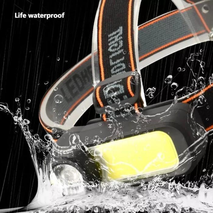 SENTER LED KEPALA 2 MATA 45+20W / HEADLAMP RECHARGEABLE / SENTER CAS - HEADLAMP