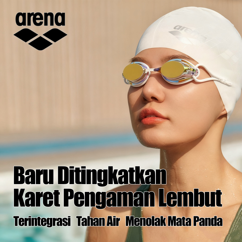 ARENA Kacamata Renang Impor Ori / HD Anti Kabut Anti Air Profesional Perlombaan / Dewasa Anak-anak P