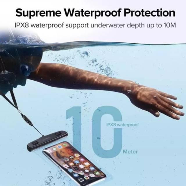 ugreen crystal dry bag waterproof smartphone hp case anti air