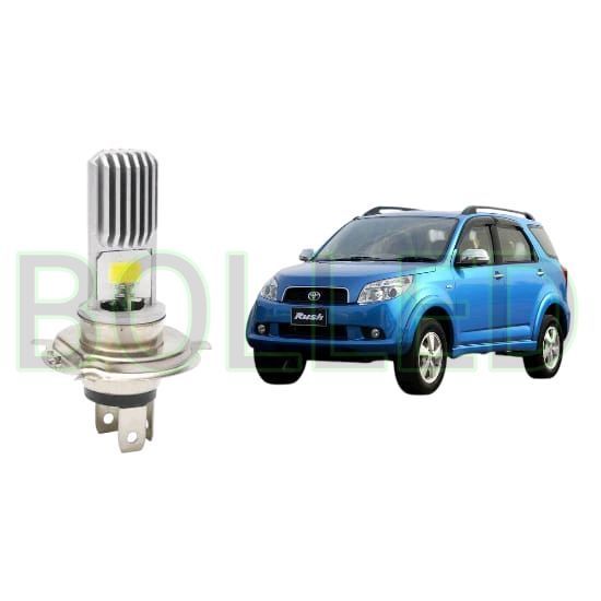 2pcs Lampu Utama LED H4 COB Mobil Toyota Rush 2007 2012 BLD