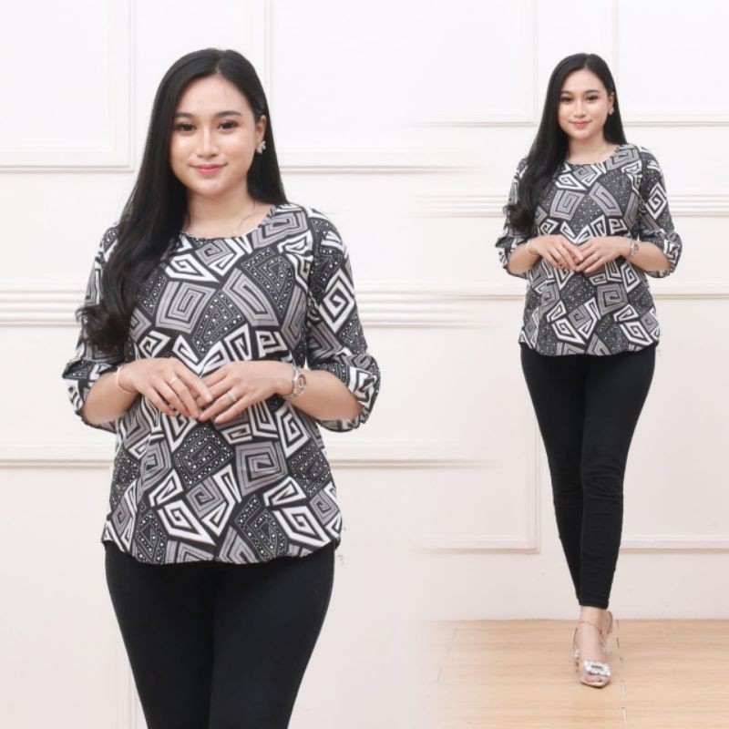 ASF6 Atasan batik perempuan murah berkualitas ready size M L XL XXL